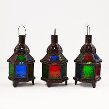 Buy Pack 3 Hexagonal Candel Lantern Of