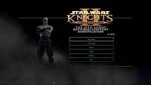 The knights of the old republic ii : Kotor 2 The Sith Lords Character Creation Youtube
