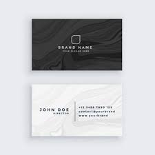 The absence of color can be considered a restful experience. Download Black And White Modern Business Card With Marble Texture For Free Modern Business Cards Business Card Texture Simple Business Cards
