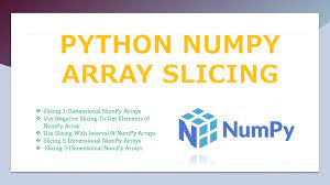 numpy array slicing spark by exles