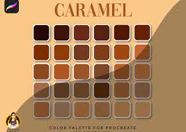 caramel procreate color palette 30
