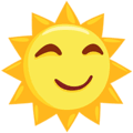 Image result for large sunshine emojis