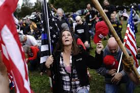 Proud boys, stand back and stand by, trump said. Portland Oregon Largely Peaceful After Right Wing Rally