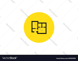 Icon Editable House Floor Vector Image