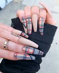 The most common beige acrylic nails material is plastic. Acrylic Nails Nail Polish Acrylic And Beige Image 6443779 On Favim Com