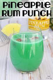 a delicious pineapple rum punch