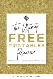 Sometimes the beauty of a piece lies in its utility. Free Printables Free Wall Art Roundups Little Gold Pixel