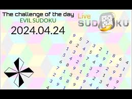 live sudoku evil apr 24 2024 you