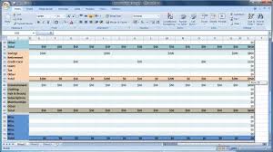 Excel 2007 How To Create A Personal Budget Guide Level 1 Youtube