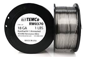 Temco Kanthal A1 Wire 18 Gauge 1 Lb 253 Ft Resistance Awg A 1 Ga