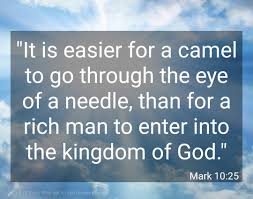 I see no evil in having a desire to pass a significant income on to one's progeny or to ensure that you. Mark 10 25 Kjv King James Scripture Encouragement Facebook