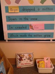 The Mitten Story Extension Interactive Chart Kindergarten