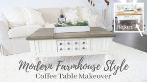 | this modern farmhouse coffee table is so gorgeous! Coffee Table Makeover Modern Farmhouse Style Youtube