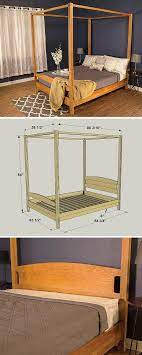 how to build a diy canopy bed free