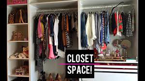 my organized closet and makeup storage