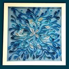 the ocean color quilled paper art 12