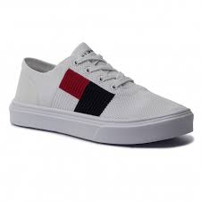 Sneakers Tommy Hilfiger Lightweight Knit Flag Sneaker Fm0fm02545 White Ybs