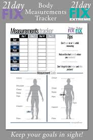 21 Day Fix Body Measurement Chart Bedowntowndaytona Com