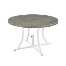 Round Steel Outdoor Patio Dining Table