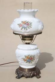 Vintage Fenton Milk Glass Lamp Puffy