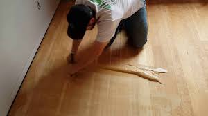 trowel fill a wood floor effectivly