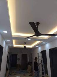 plaster ceiling l box with warm light