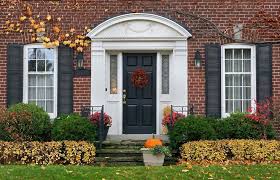 color for front door on red brick house
