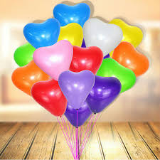 12 pc 12inch 10 Color Heart Shape Latex Balloons Wedding Party Decoration  Helium | eBay