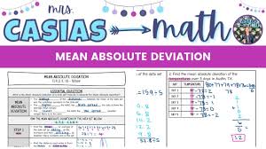 mean absolute deviation 8th grade