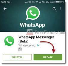 how to update whatsapp on android