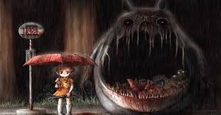 Set in the japanese countryside sometime after wwii, my neighbor totoro offers a tale of two sisters and their relationship with a family of forest sprites known as totoros, magical, cuddly creatures seen only by children. Fan Made Trailer For My Neighbor Totoro As A Japanese Horror Film Grape Japan