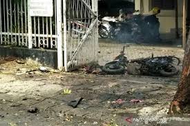 Saksi bom di makassar dekat area gereja katedral makassar, sulawesi selatan, diduga bom bunuh diri di makassar, minggu (28/3/2021) pukul 10.00 wita. Aabzqn0 Ilseym