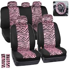 Carxs Zebra Print Car Seat Covers Full