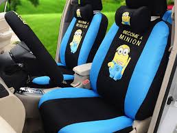 Cute Minions Cartoon Car Seat Covers
