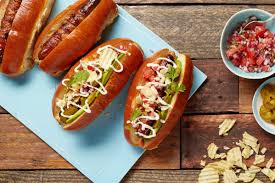 sonoran hot dogs with bacon pico de