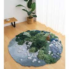 tins tundra forest mosses rug