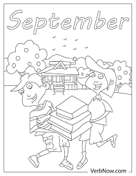 free september coloring pages book