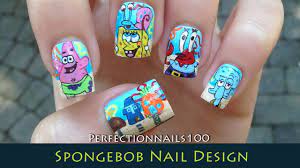 nail design spongebob nail art tutorial