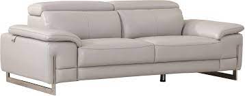 Light Grey Leather Sofa