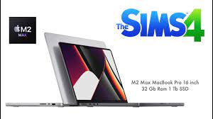 the sims 4 on m2 max 16 inch macbook