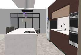 interior modern kitchen free 3d model
