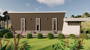 bow front 3 bedroom flat roof bungalow