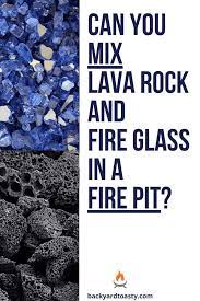 can you mix lava rock and fire glass in