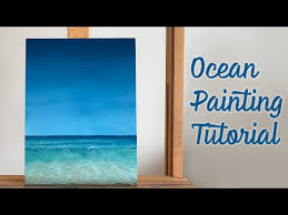 Tropical Ocean Wave With Oil Paints
