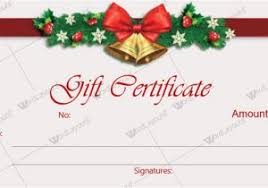 Free Printable Christmas Gift Certificate Template Word Christmas