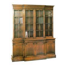 Bookcase With Glass Doors Oak