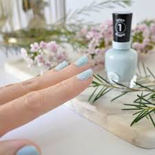 How Gorgeous Is This Sally Hansen Baby Blue Nail Polish