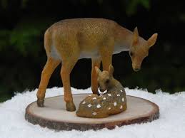Fairy Garden Miniatures Deer Fawn Set