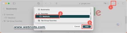 create favorites folders in safari mac