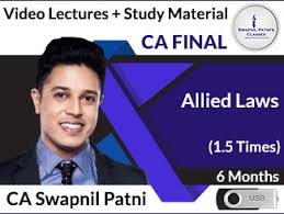 Ca Final Allied Laws Video Lectures 1 5 Times By Ca